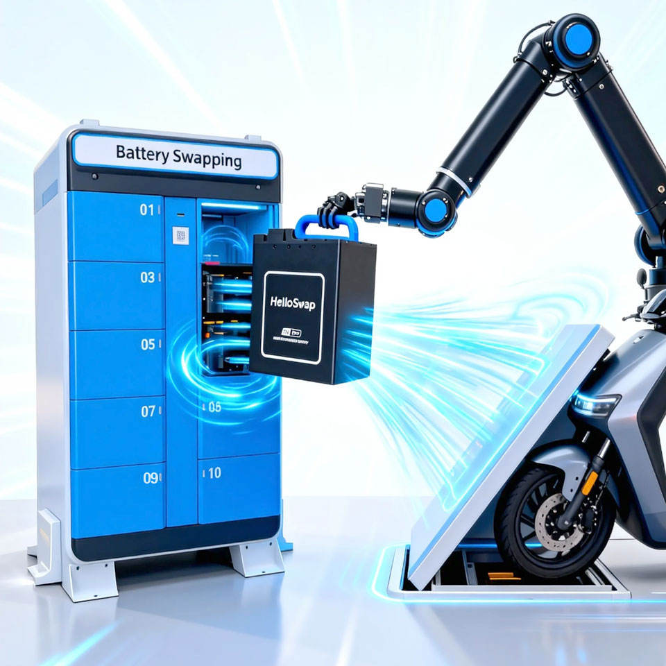 electric two-wheeler battery swapping